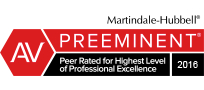 Martindale-Hubbell Preeminent 2016